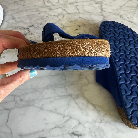 Birkenstock Arizona SFB VL Suede Sandals 'Ultra Blue' 1022298 size 43 - Picture 7 of 10